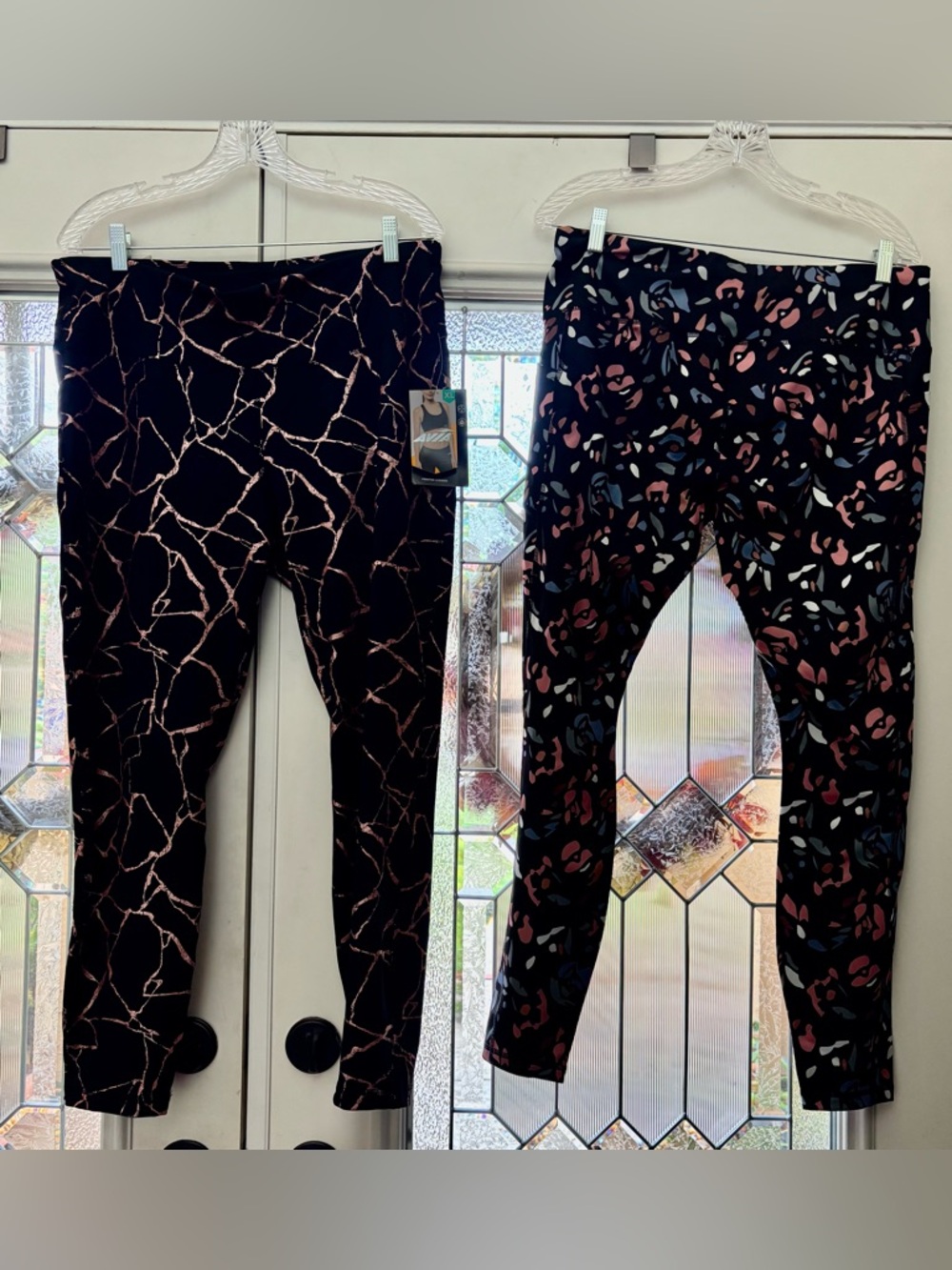 New w Tags Lot of 2 XL Avia Compression Leggings, Yoga/ Gym Workout Pants !